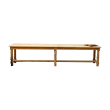 Old oak farm bench