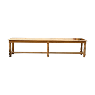 Old oak farm bench