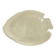 Vintage clear glass fish dish - retro tableware