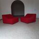 Pair of chromatic swivel armchairs by Kwok Hoi Chan, Steiner