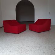 Pair of chromatic swivel armchairs by Kwok Hoi Chan, Steiner