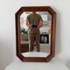 Vintage octagonal mirror from the 70s/80s.