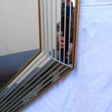 Belgian octagonal mirror "Deknudt Mirror" from the 80s