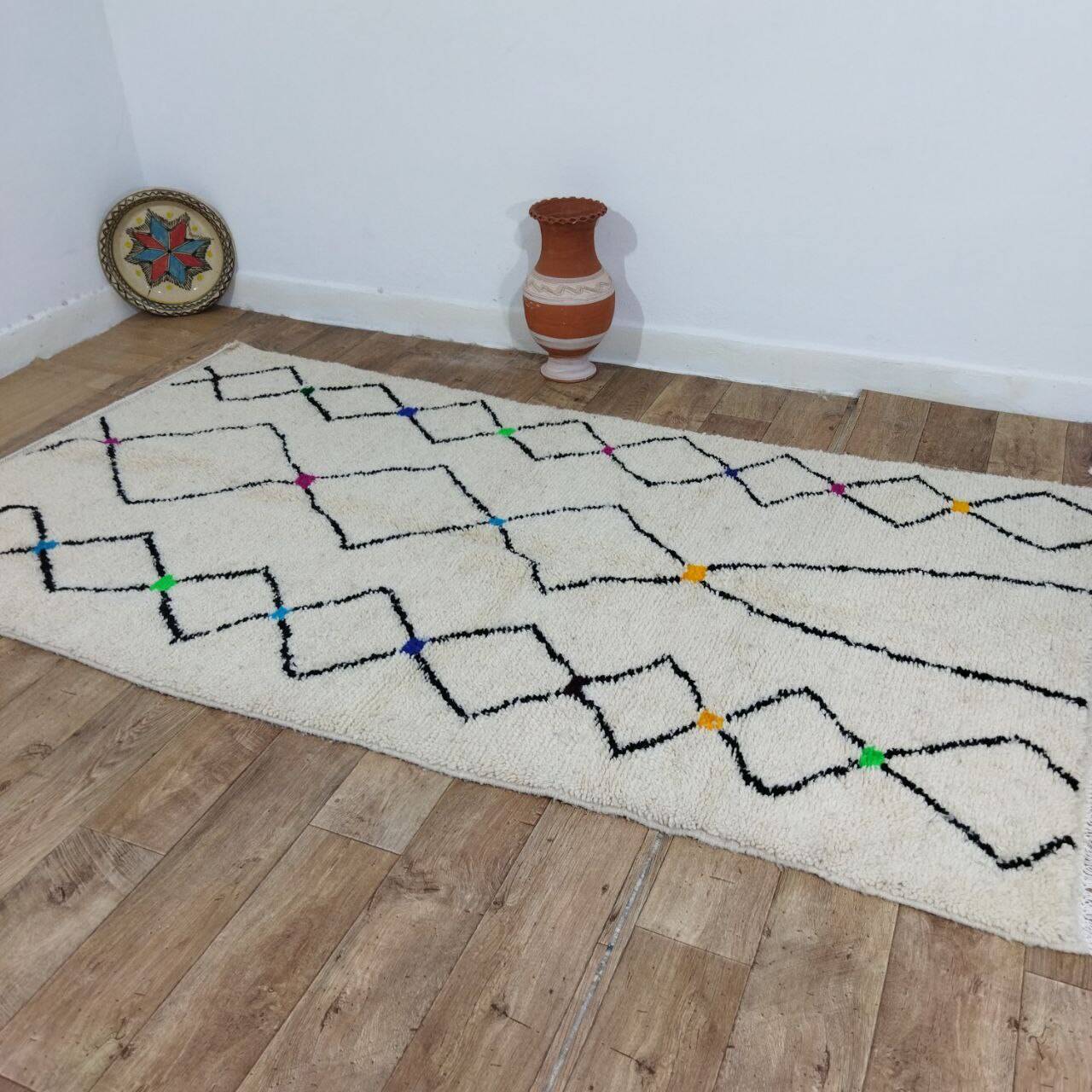 Handcrafted Moroccan Berber Rug 250 X 132 CM