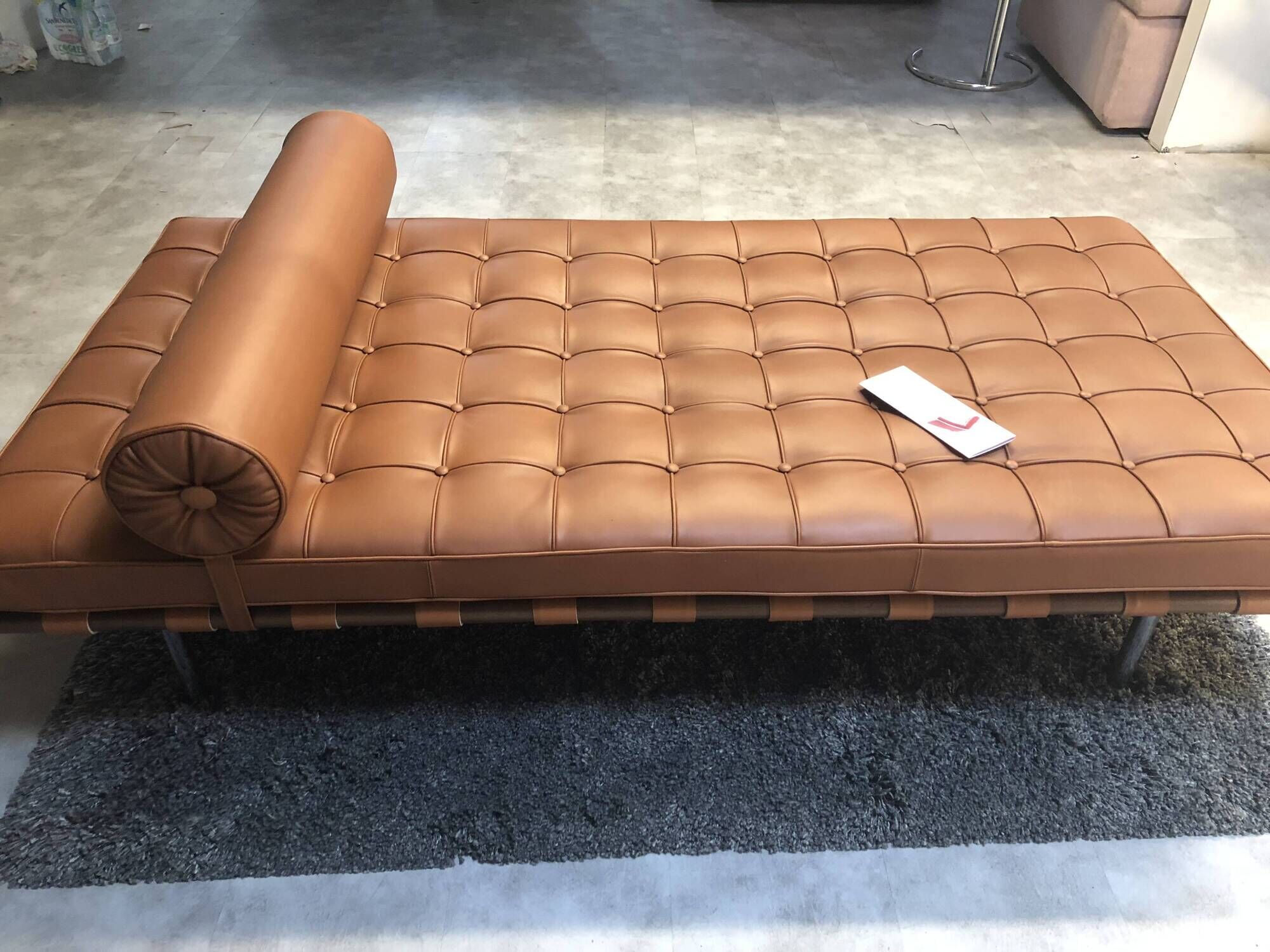 knoll daybed  cuir cognac