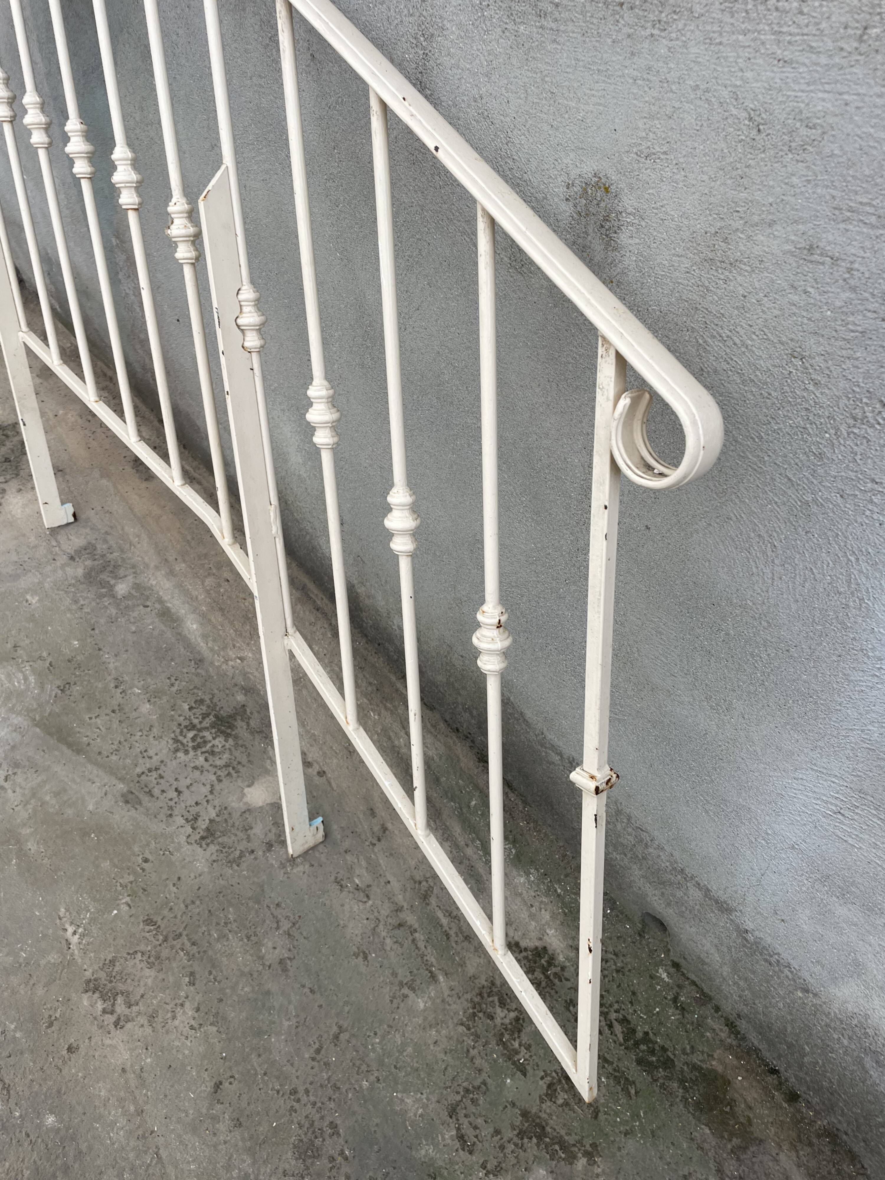Iron stair railing