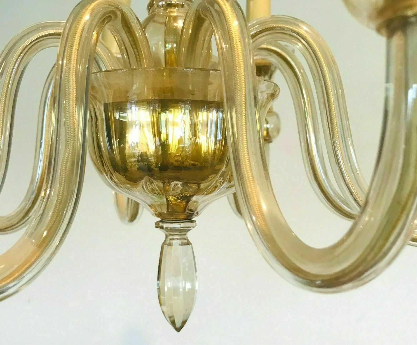 Murano glass chandelier Eight arms of light XX century