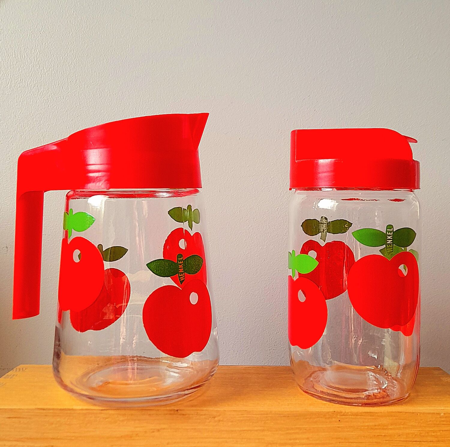 Lot carafe et bocal henkel 60s