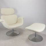 Big Tulip Chair and Ottoman by Pierre Paulin for Artifort, 1980s