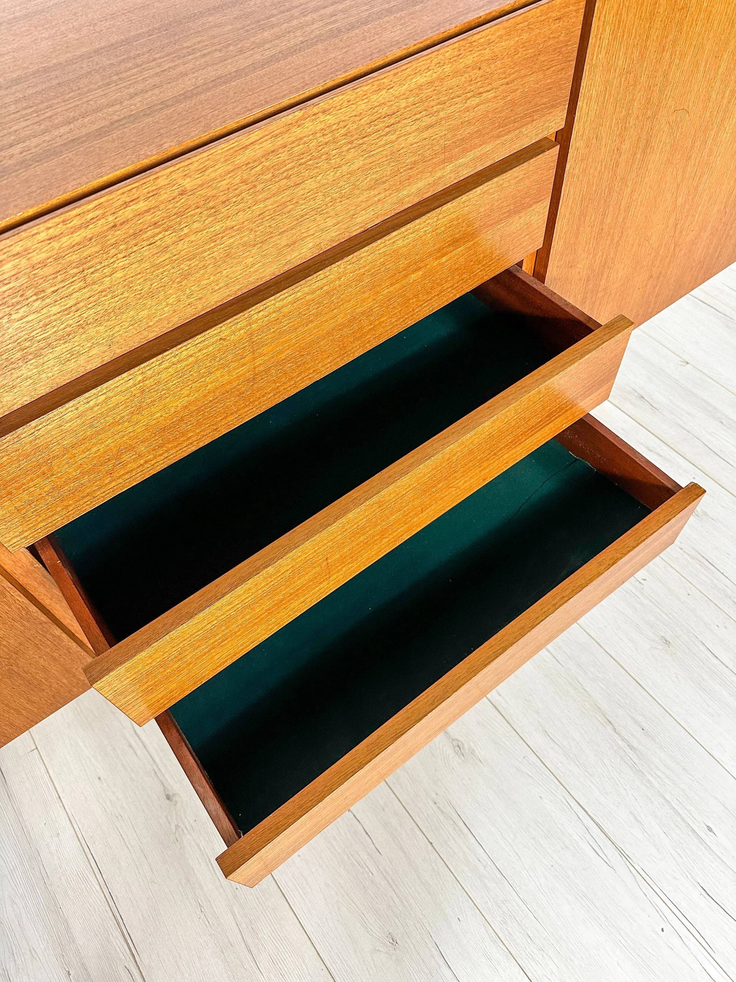 1960s Vintage Minimalistic Mid-Century Teak Sideboard