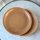 Lot de 6 assiettes plates en grès Digoin Sarreguemines années 60