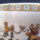 Renaissance Cache Pot in earthenware from Gien, year 1875