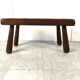 Solid wooden brutalist coffee table, 1960s