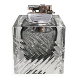 1960s Stunning Grey Table Lighter in Murano Sommerso Glass By Flavio Poli for Seguso