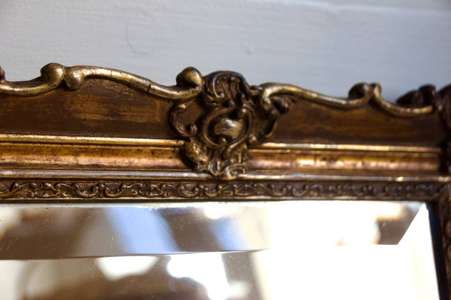 Antique gilded mirror