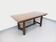 Brutalist rectangular dining table by Georges Robert in pine wood.