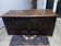 Large double-sided desk in solid oak – Carved panels with service folds