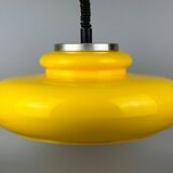 60s 70s ceiling lamp hanging lamp plastic chrome metal space age design