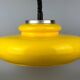 60s 70s ceiling lamp hanging lamp plastic chrome metal space age design