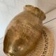 Hammered brass vase