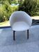 Scandinavian chair “Elefy style”, white shell & wooden legs – like new