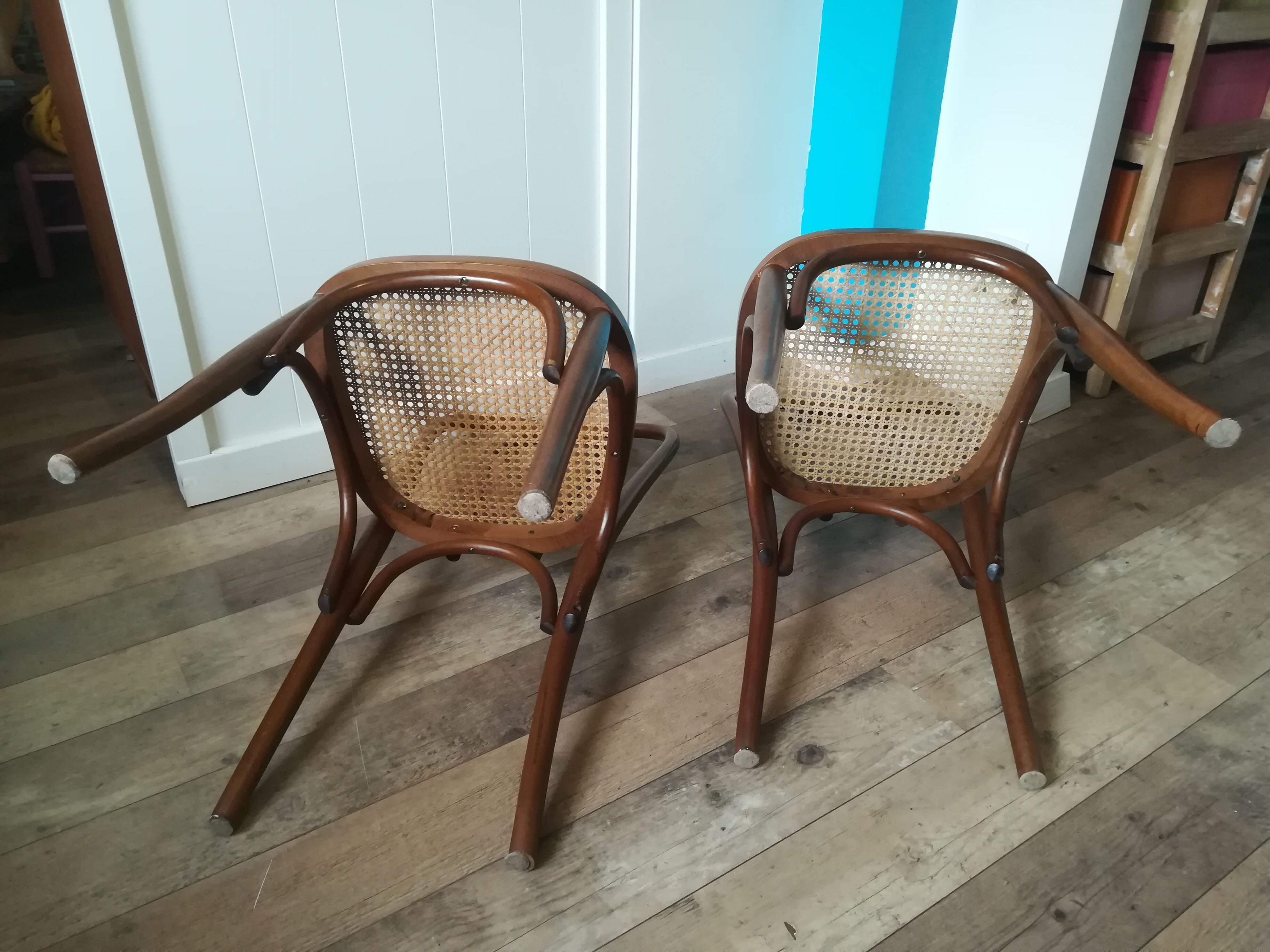 Two bistro chairs