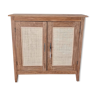 Country sideboard with rattan porres