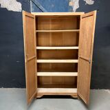 Raw vintage oak cabinet