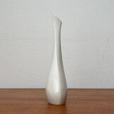 White sculptural German vase from the mid-century by Peter Müller for Sgrafo Modern, 1960s.