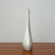 White sculptural German vase from the mid-century by Peter Müller for Sgrafo Modern, 1960s.