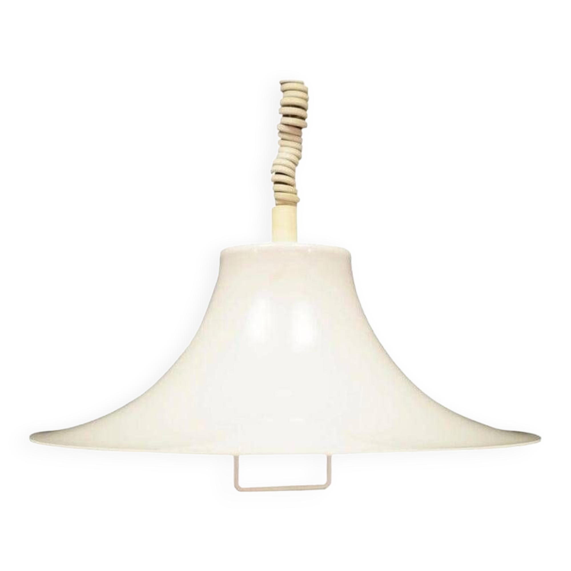 White pendant lamp, Danish design, 1970s, manufacturer: Fog & Morup