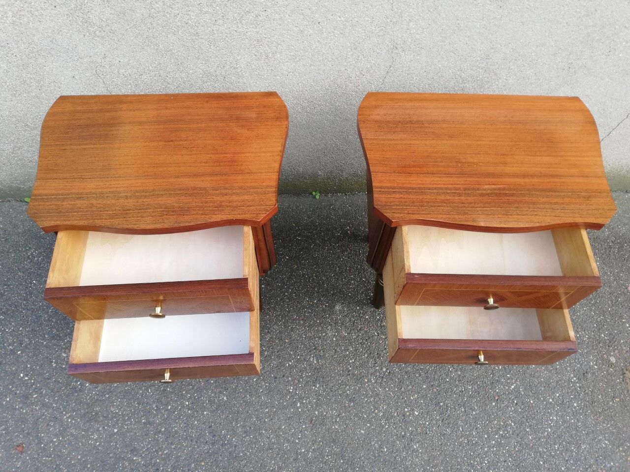 Pair of Art Deco bedside tables