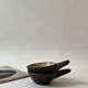 Set of ceres glazed ceramic ramekins, stoneware, france, 1960