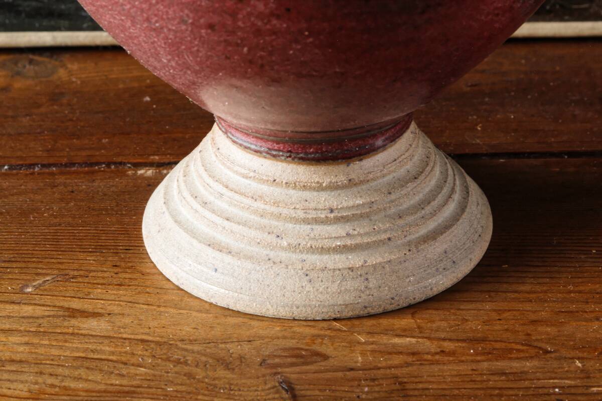 Vase boule scandinave en grés émaillé