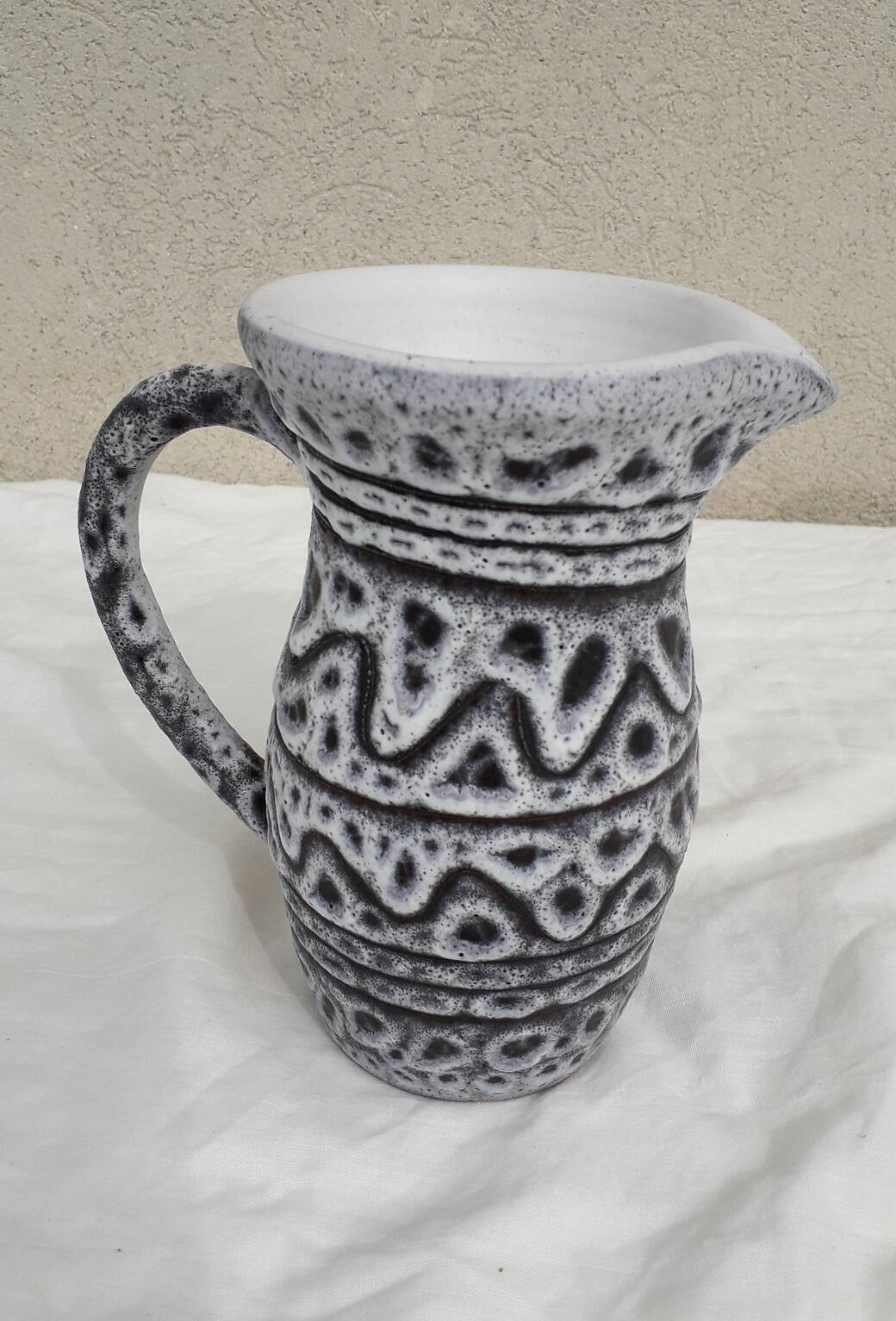 Grey ceramic jug