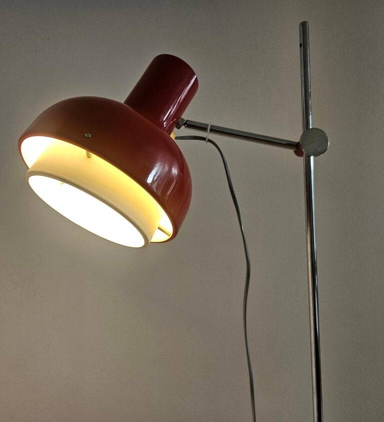 Mid Century Floor Adjiustable Lamp Napako, Josef Hurka, 1970s