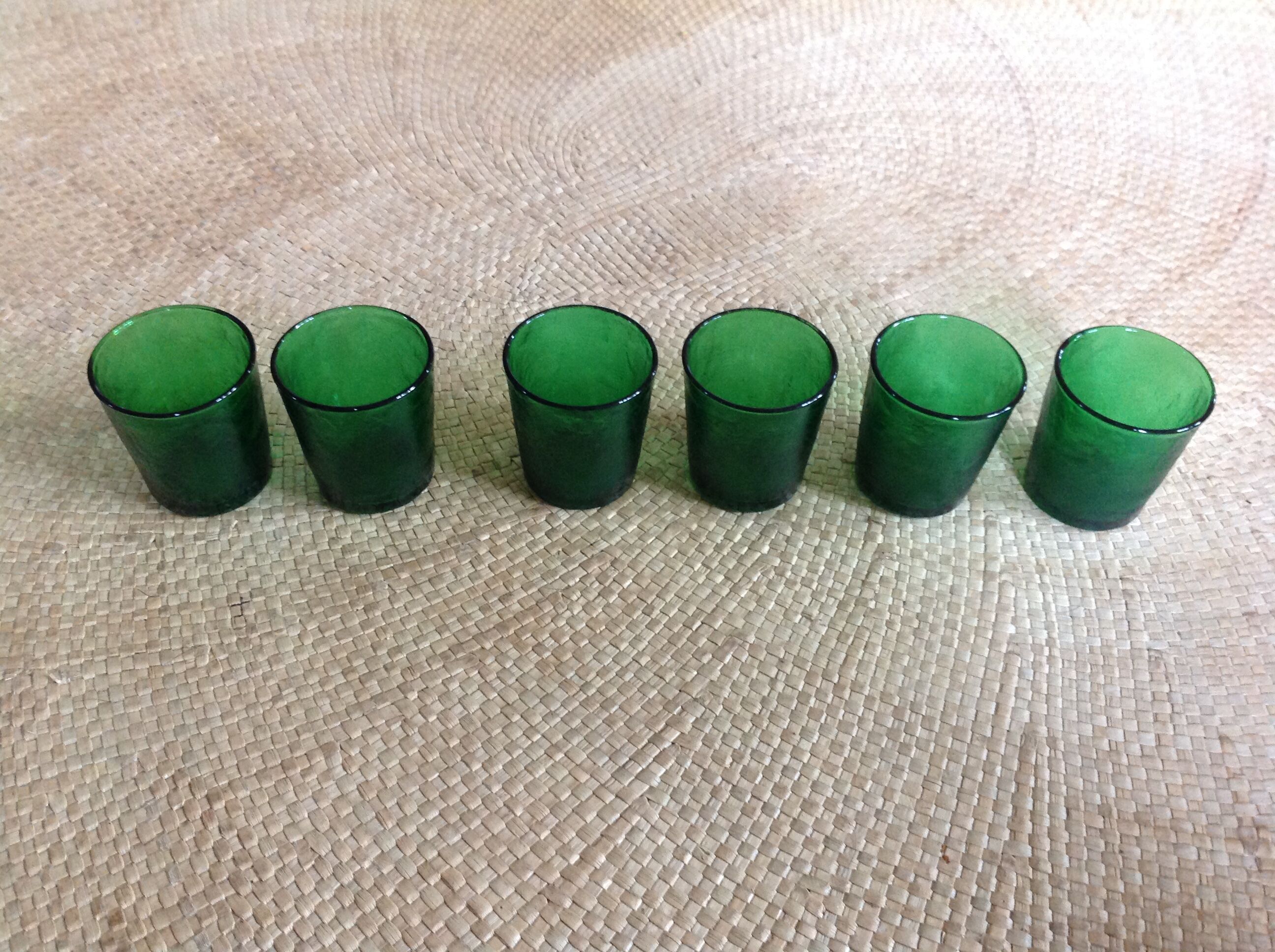 Série de 6 verres vintage