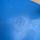 Blue plastic space age kids chair, bold italian design