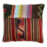 Turkish kilim patchwork cushion cover