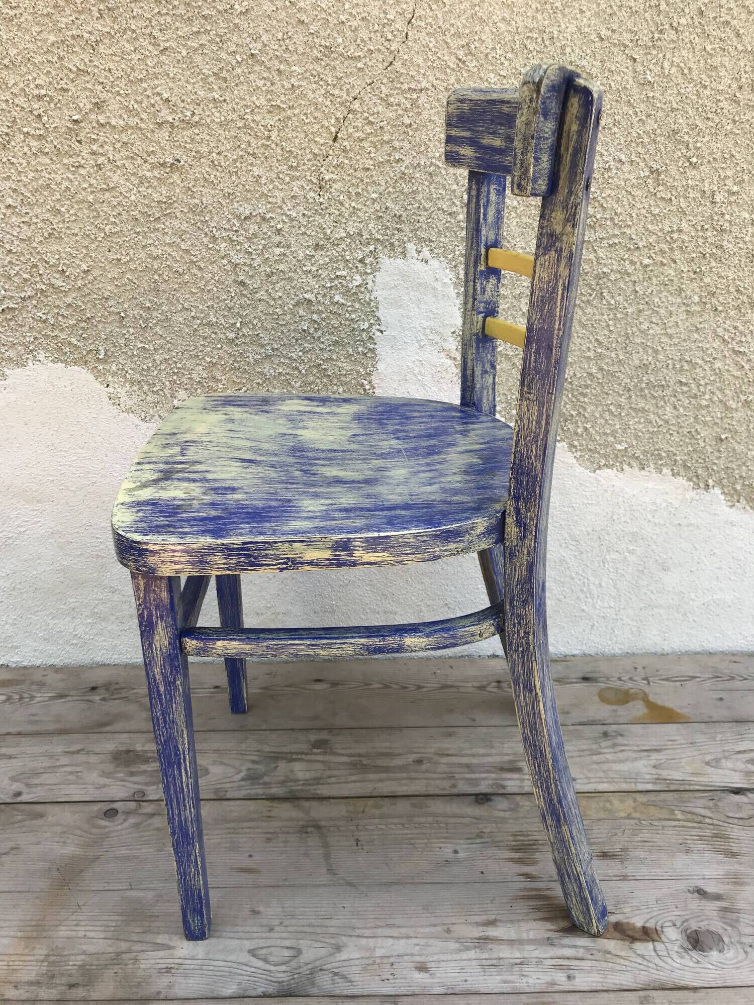Set of 4 chairs bistro 70s vintage