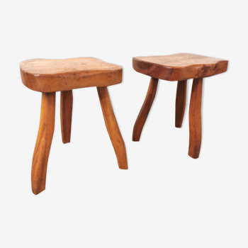 Pair of tripod stools