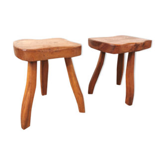Pair of tripod stools