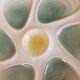 Set of 4 old oyster plates, SALINS pottery, France