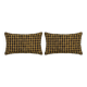Set of 2 vintage kilim cushion covers 41x61 cm