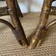 Vintage rattan bar stools or plant holder