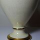 Ivory crackled earthenware lamp, attributed to Le Dauphin, 1980s-90s.