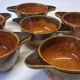 Set of 6 ear bowls in stoneware in very good condition.