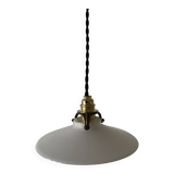 Small old opaline pendant light D20cm