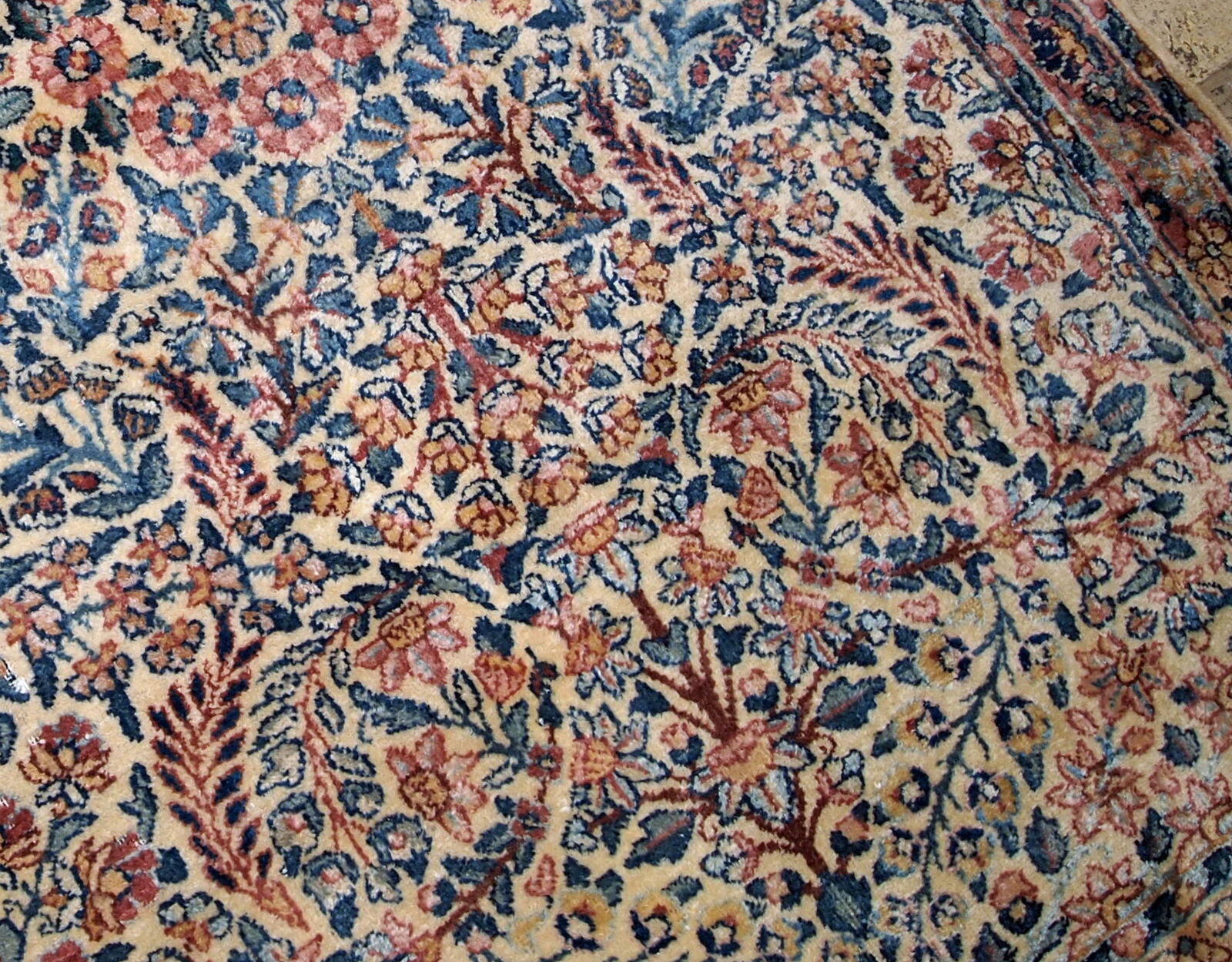 Former carpet Persian Kerman done hand 94 x 158cm,1920 s