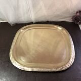 Large gilded copper serving tray early 20th century